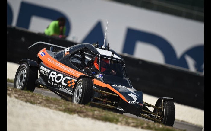 Robby Gordon during morning Warm-Up drives the ROC