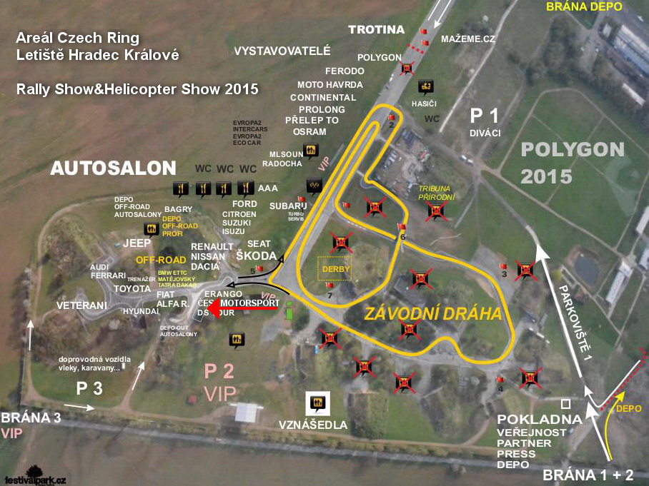 Matějovský, Kolomý a Svoboda na Rally Show v Hradci Králové