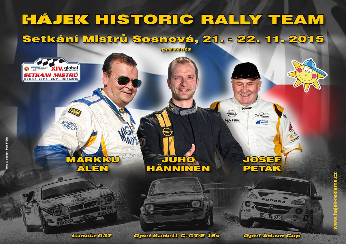 Závodnické hvězdy na Setkání mistrů v Hájek Rally Teamu