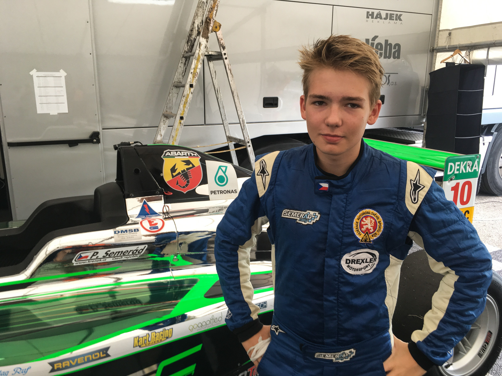 Petr Semerád v Brně testoval Formuli 4 Petr Semerád v Brně testoval Formuli 4