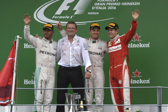Nico Rosberg vyhrál v Monze