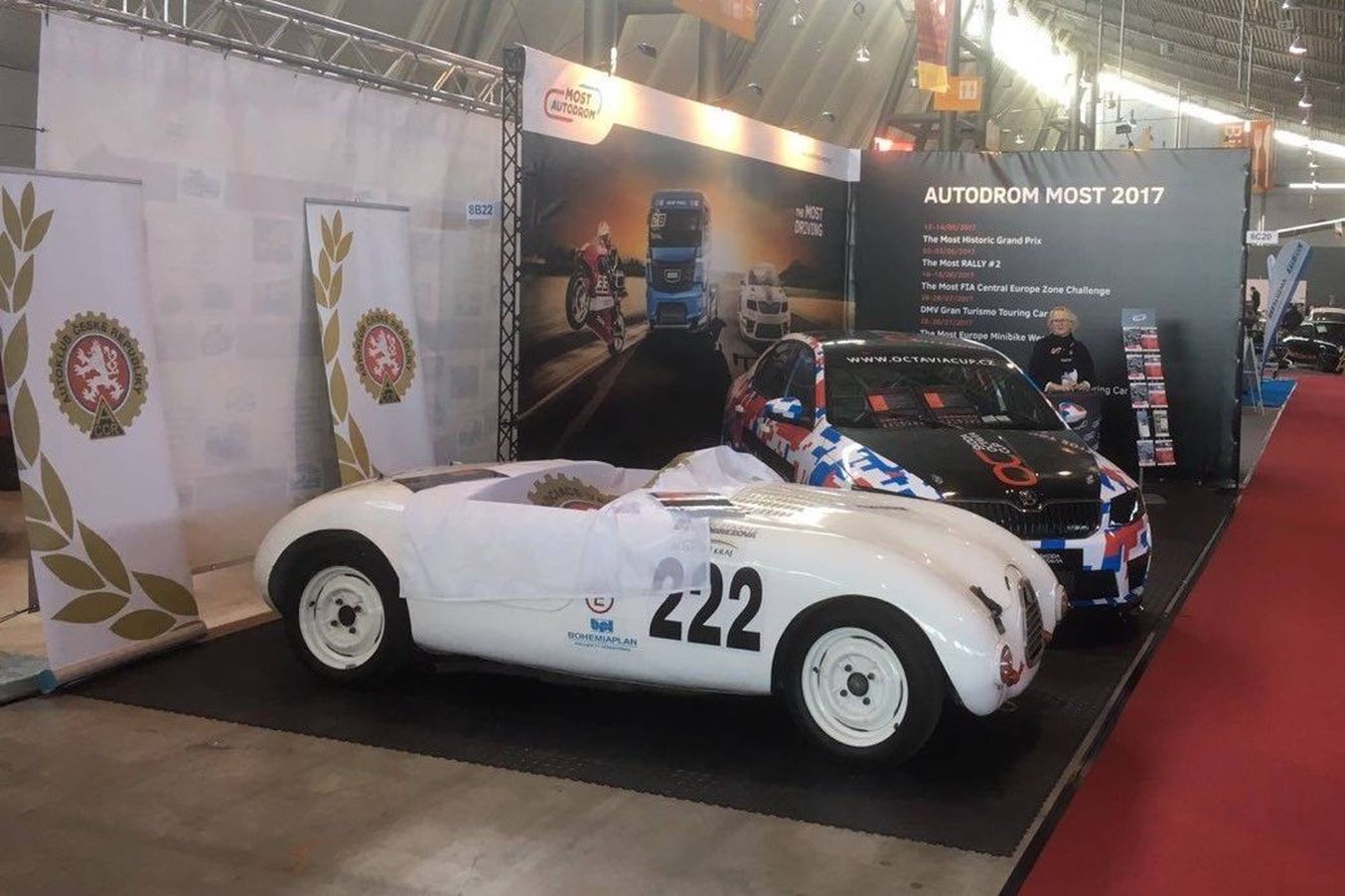 Autodrom se představil na veletrzích, lákal na historické vozy i minibiky