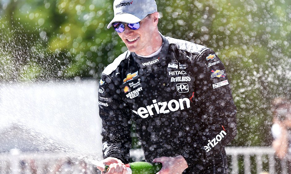 V Elkhart Lake triumfoval Newgarden